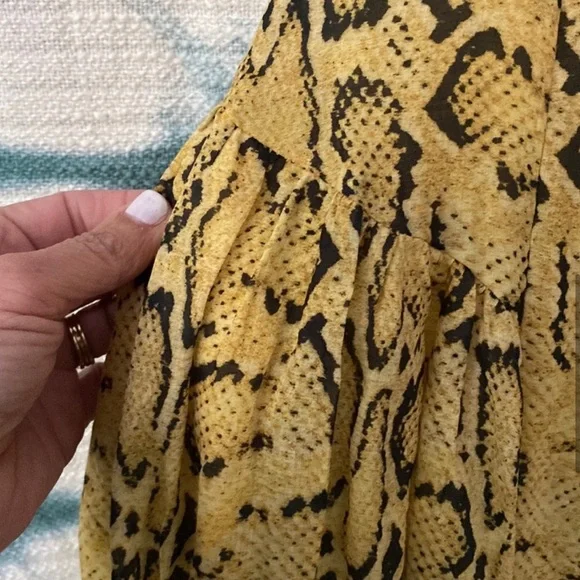 Frame Malibu dress snake print